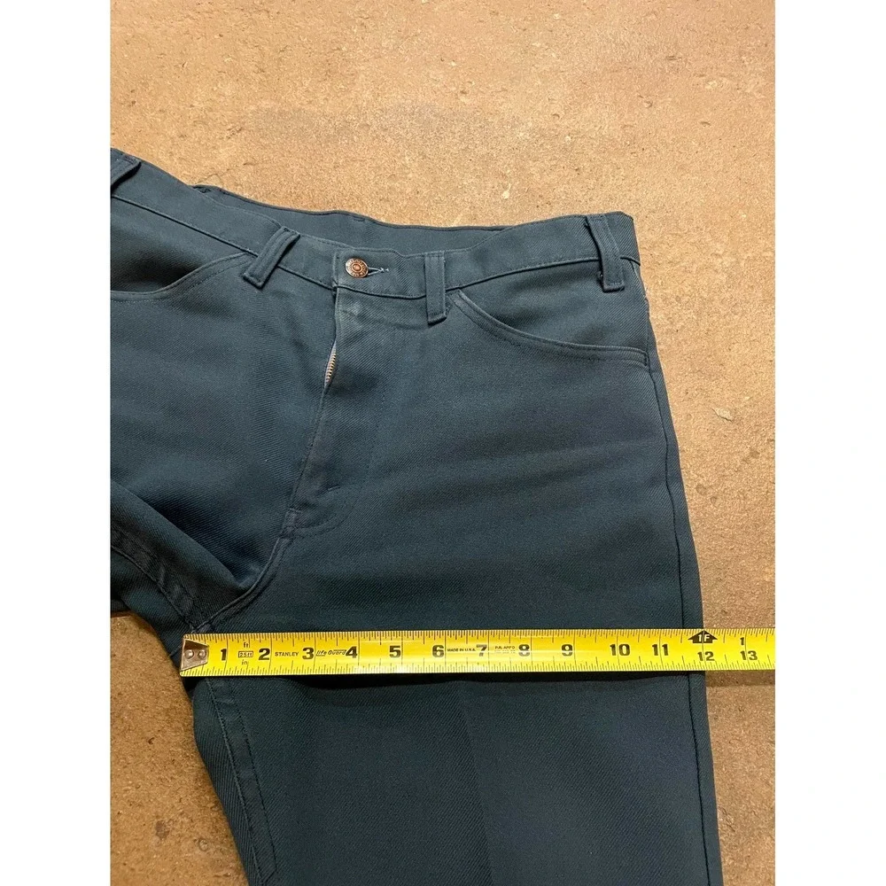 Vintage Levi's Chino Pants Mens 34x30 Teal‎ Mid Rise Bootcut Leg Western Casual